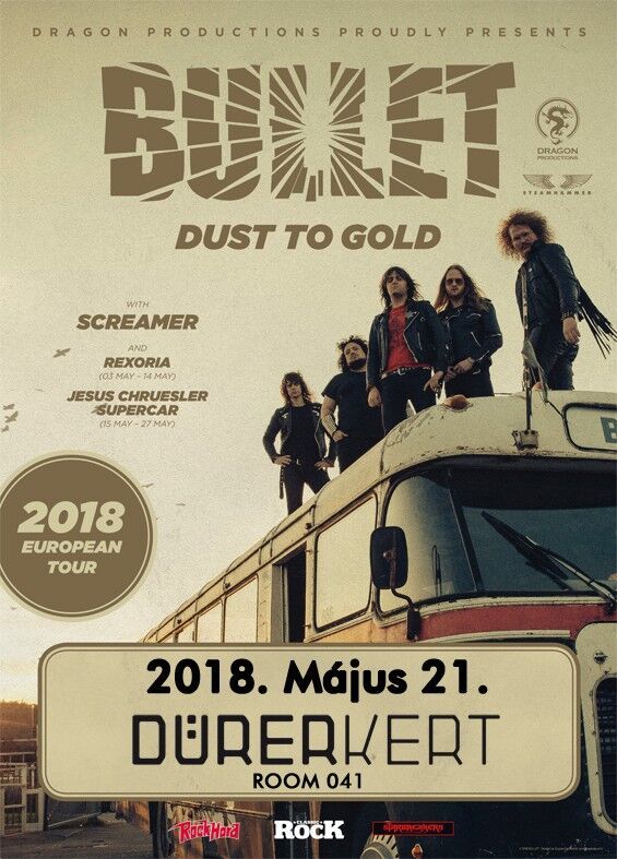 A Bullet együttes turnéjának hivatalos posztere