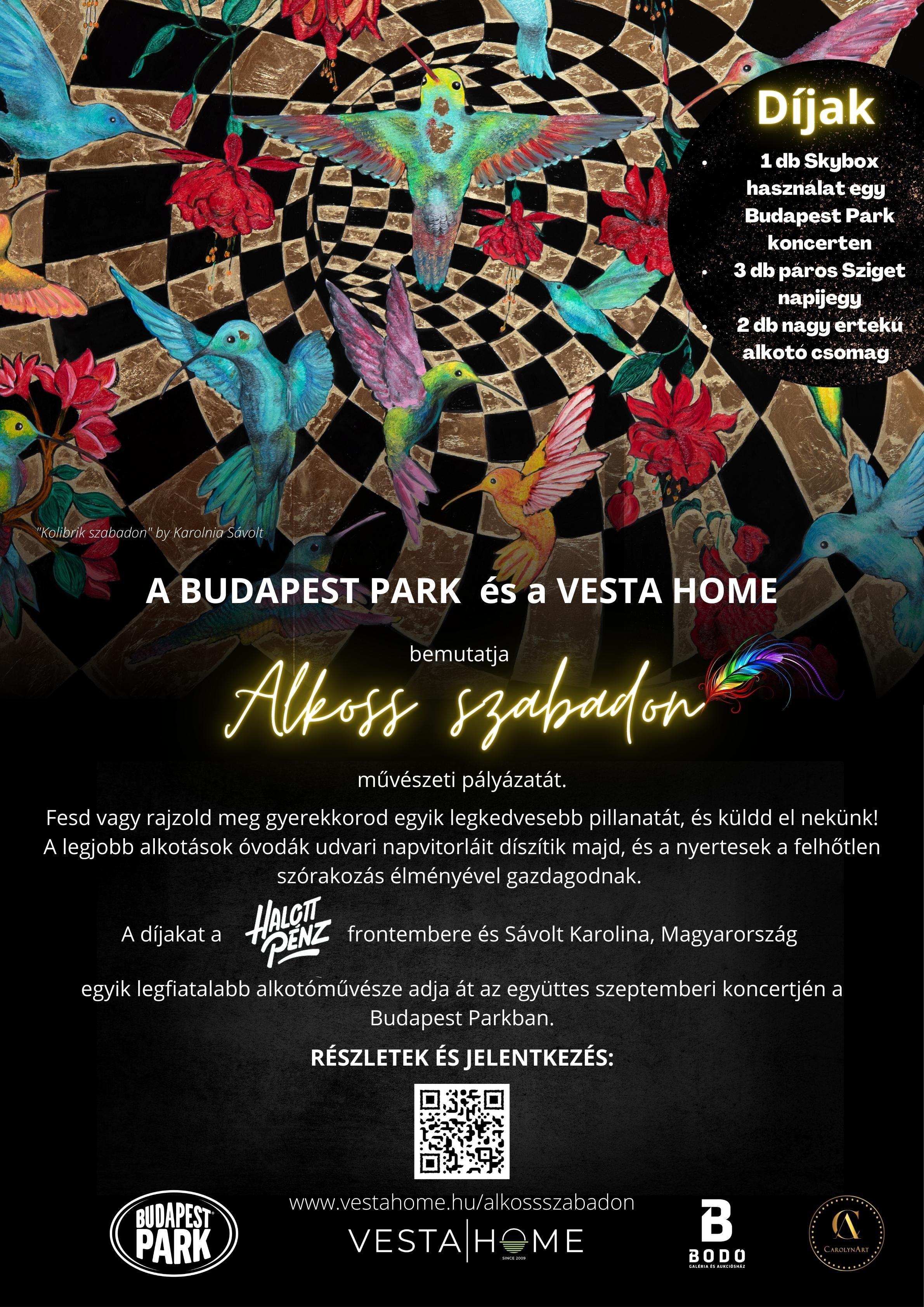 Alkoss-szabadon-Plakát Művészeti pályázatot hirdet fiatalok számára a Budapest Park és a Vesta Home | Online Rádió - Egy Lépéssel Közelebb Hozzád! _ LépésRádió